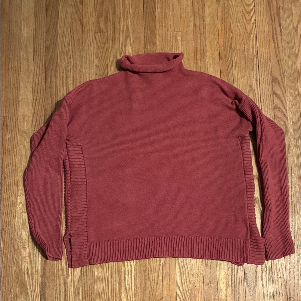 Tahari Women's Brick Red Turtleneck Sweater